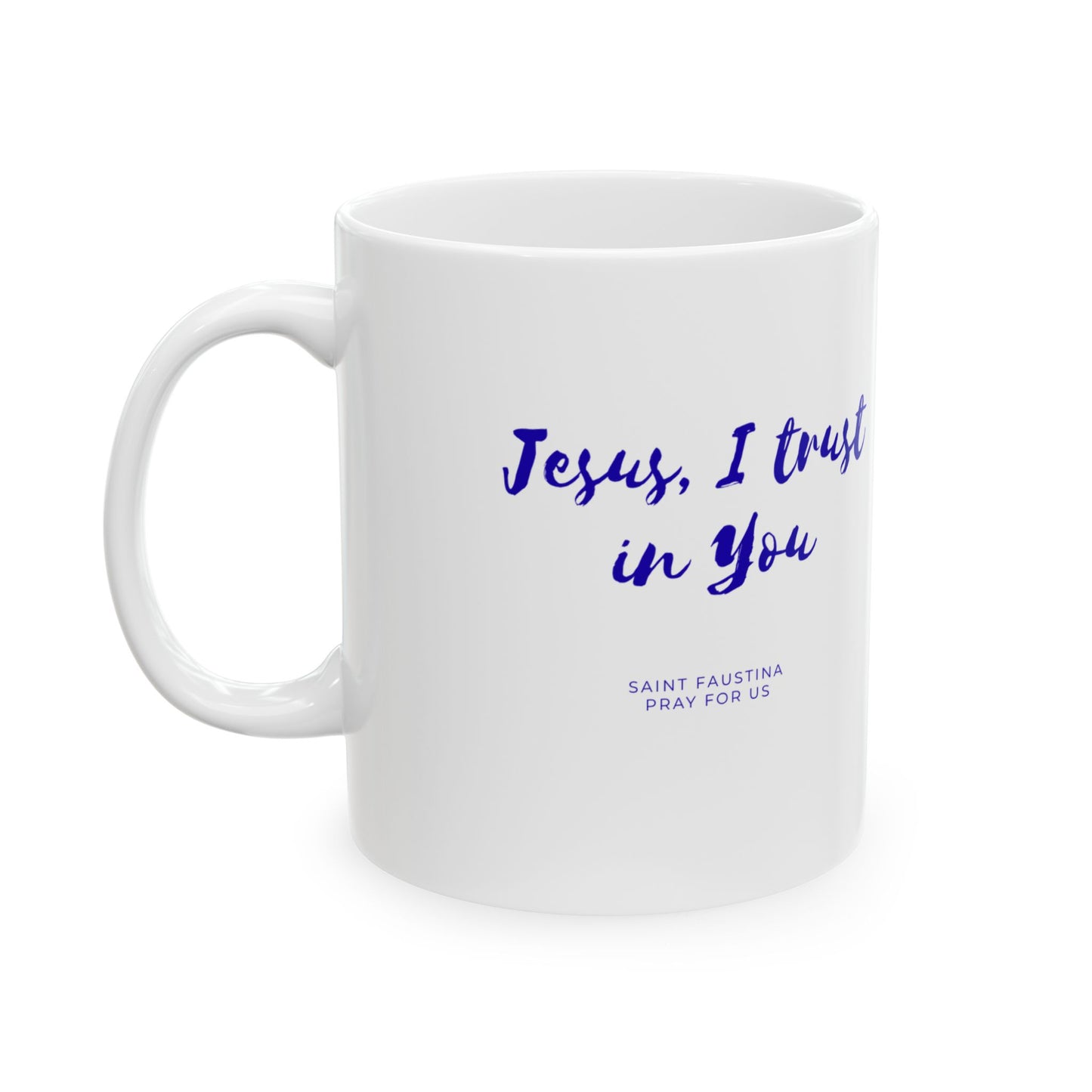 Saint Faustina Ceramic Mug — Apostle of Divine Mercy