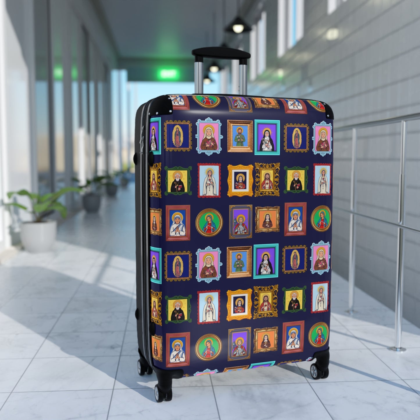Heaven's Gallery Saint Portrait Carry-On Suitcase - Catholic Travel Luggage