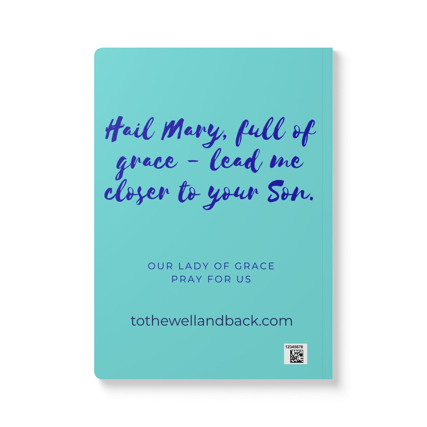 Our Lady of Grace Softcover Journal — Catholic Folk Art Prayer Notebook