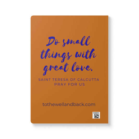 Saint Teresa of Calcutta Softcover Journal — Catholic Folk Art Prayer Notebook
