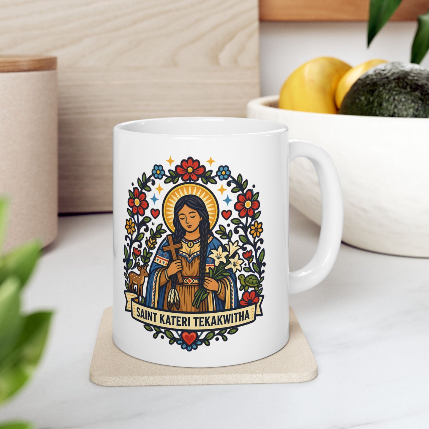 Saint Kateri Tekakwitha Mug — "Lily of the Mohawks"