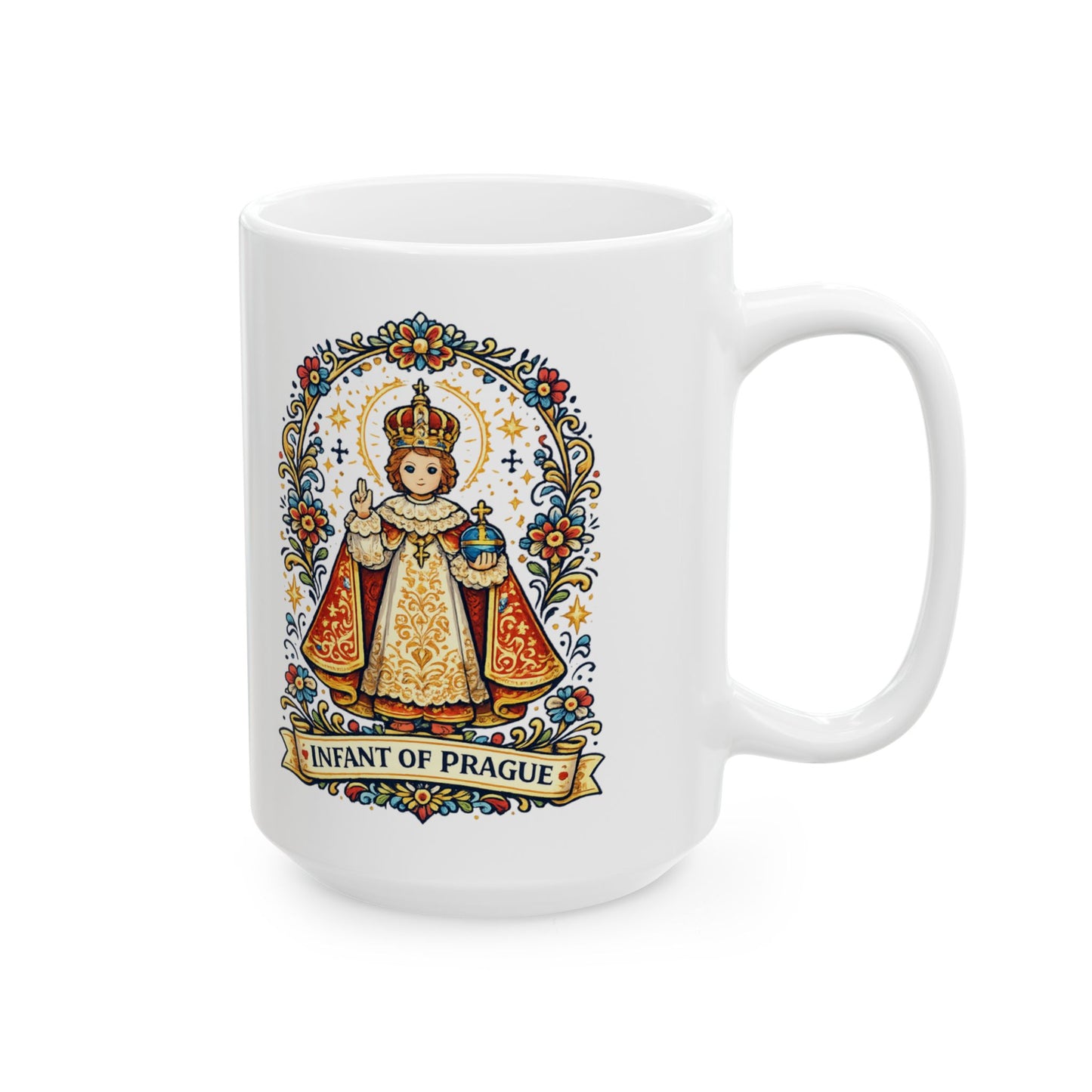 Infant of Prague Ceramic Mug — Catholic Devotion to the Christ Child