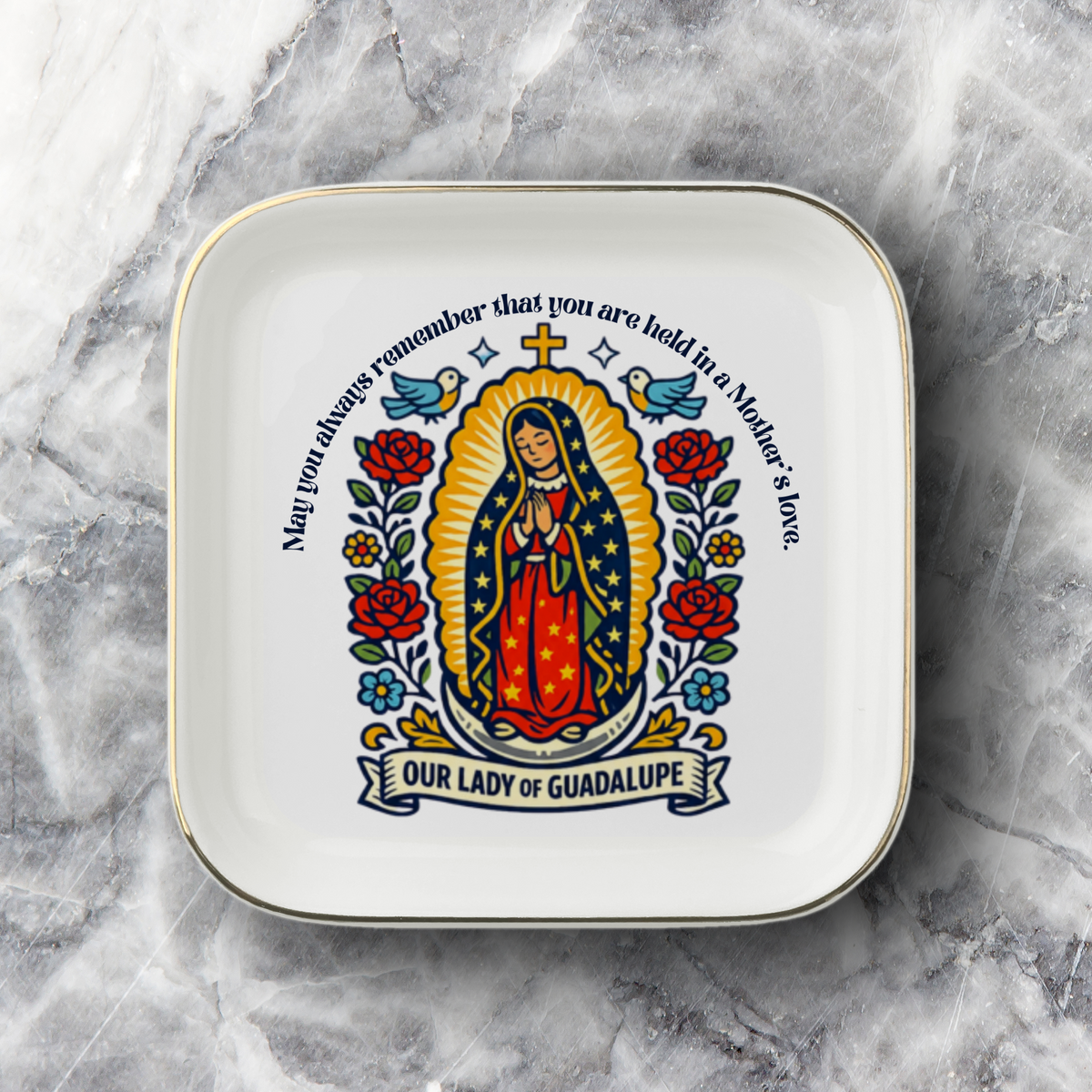 Our Lady of Guadalupe Catholic Jewelry Dish | Inspirational Gift Trink