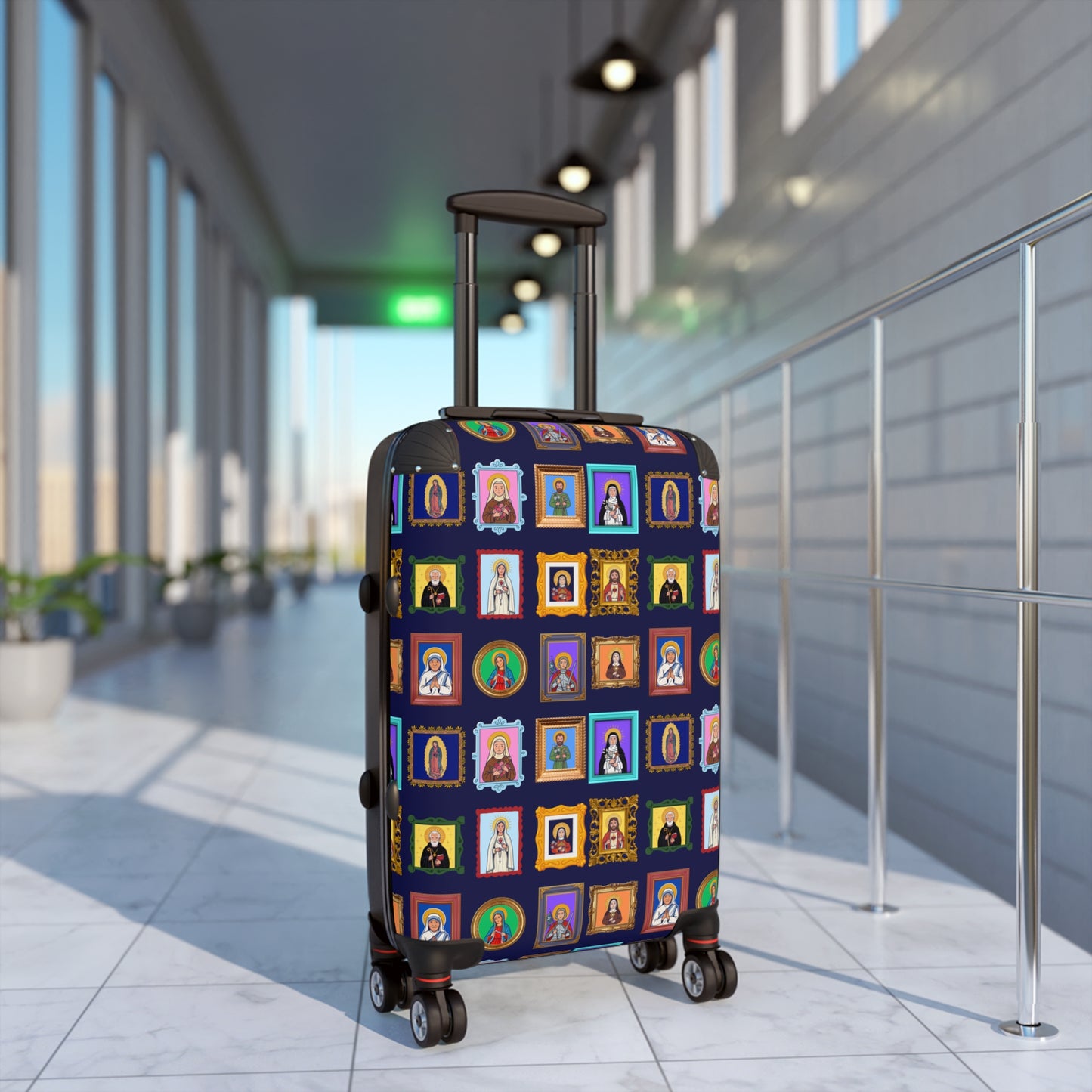 Heaven's Gallery Saint Portrait Carry-On Suitcase - Catholic Travel Luggage
