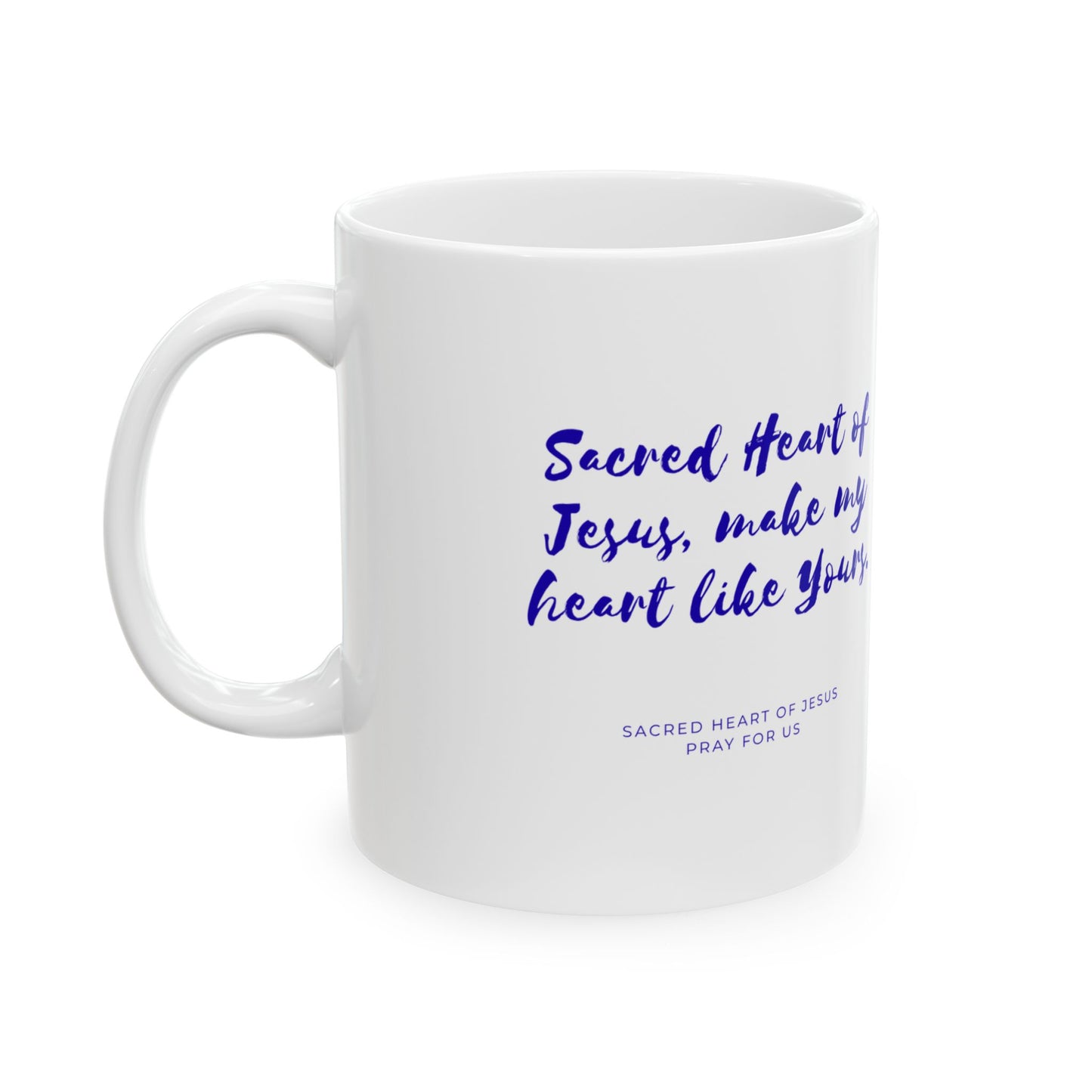 Sacred Heart of Jesus Ceramic Mug — Catholic Devotion Coffee Cup