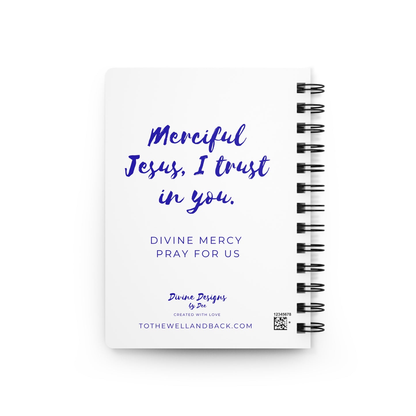 Divine Mercy Spiral Journal — Catholic Folk Art Prayer Notebook