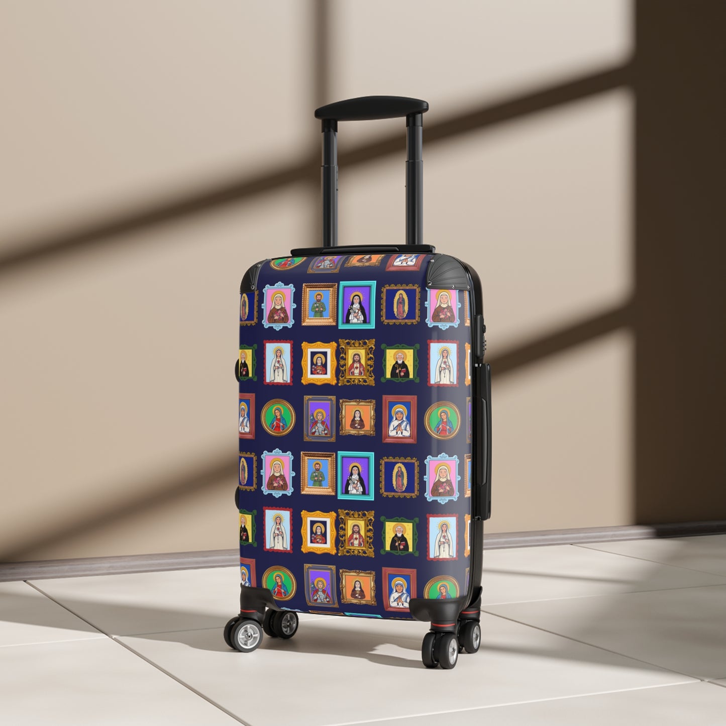Heaven's Gallery Saint Portrait Carry-On Suitcase - Catholic Travel Luggage
