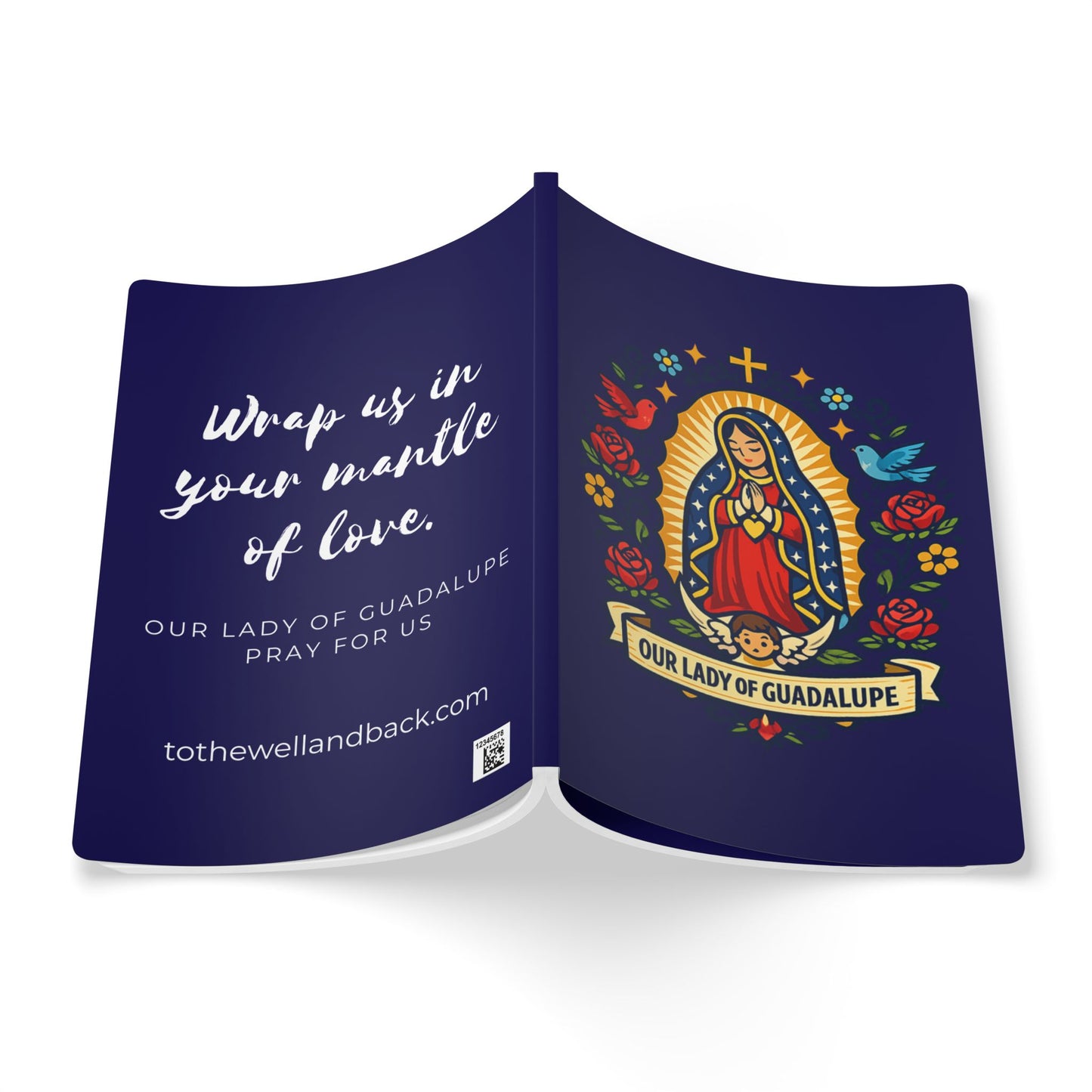 Our Lady of Guadalupe Softcover Journal — Catholic Folk Art Prayer Notebook