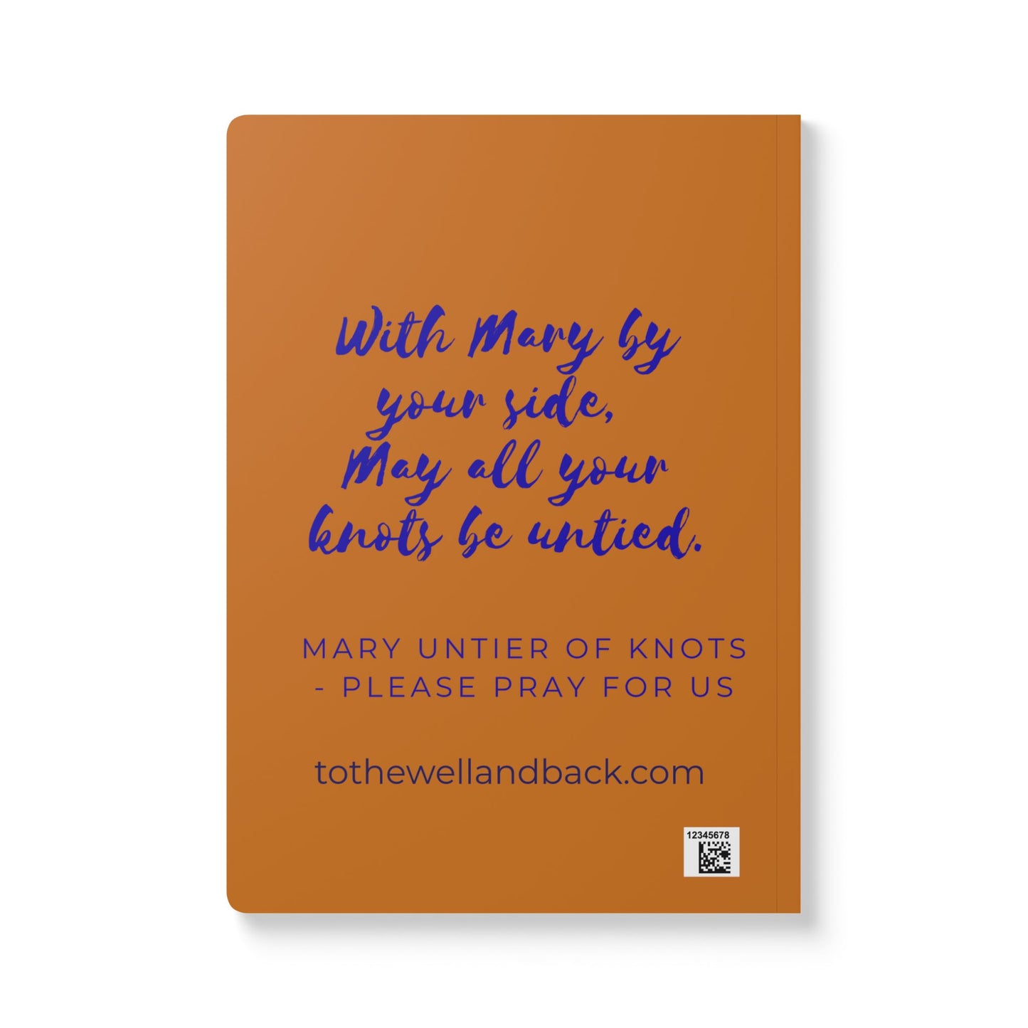Mary Untier of Knots Softcover Journal — Catholic Folk Art Prayer Notebook