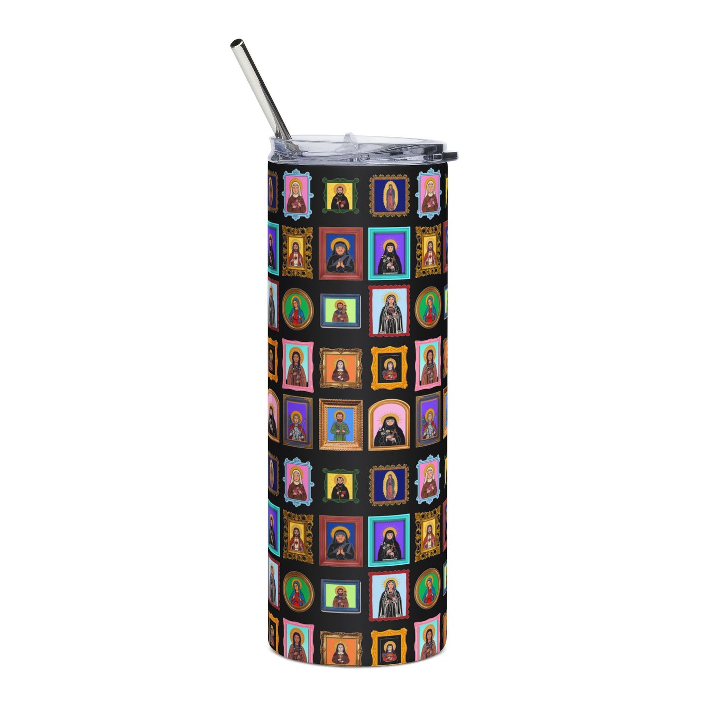 Heaven's Gallery 20oz Stainless Steel Tumbler | Catholic Saints Travel Mug