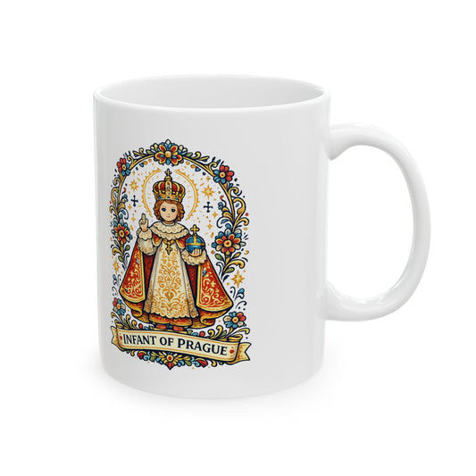 Infant of Prague Ceramic Mug — Catholic Devotion to the Christ Child