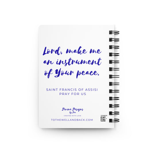 Saint Francis of Assisi Spiral Journal — Catholic Folk Art Prayer Notebook