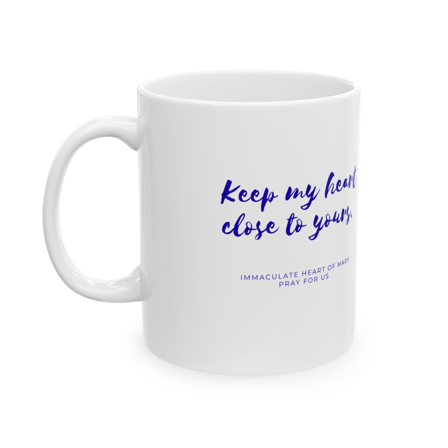 Immaculate Heart of Mary Ceramic Mug — Catholic Coffee Cup