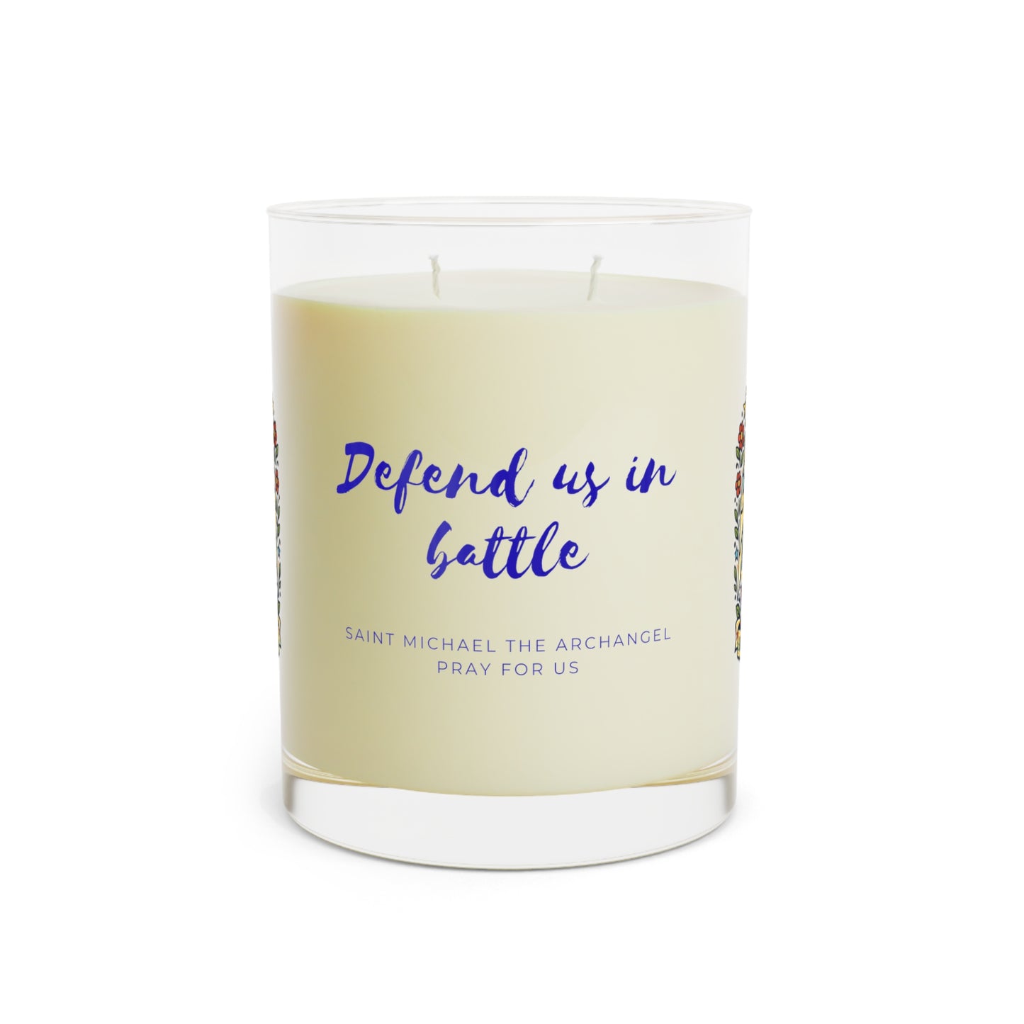 Saint Michael the Archangel Prayer Candle — Catholic Folk Art Scented Soy Candle