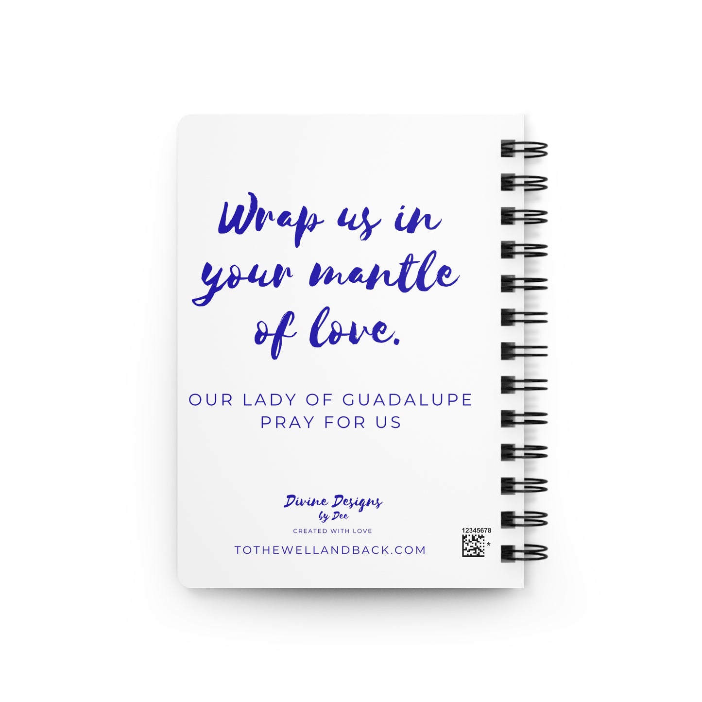 Our Lady of Guadalupe Spiral Journal — Catholic Folk Art Prayer Notebook