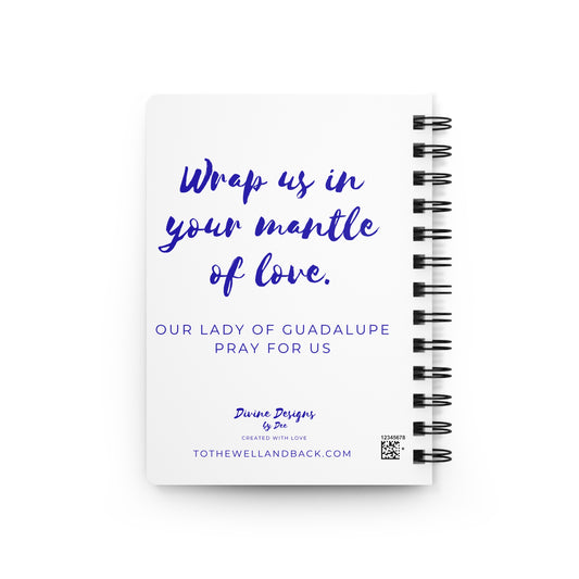 Our Lady of Guadalupe Spiral Journal — Catholic Folk Art Prayer Notebook