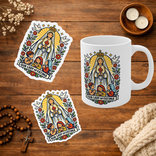 Saint Starter Pack — Sticker + Magnet + Mug (Pick Your Saint)