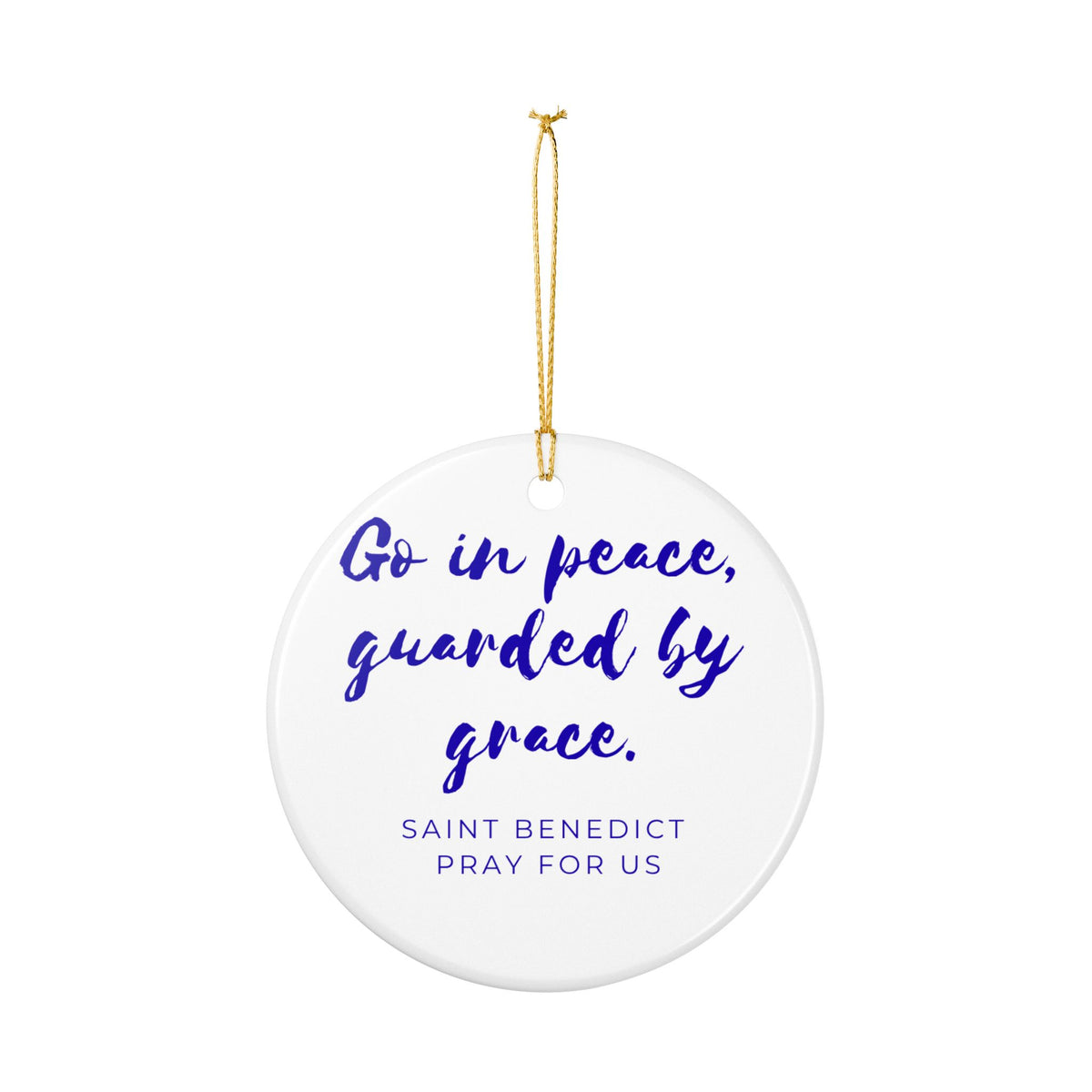 St. Benedict Catholic Christmas Ornament