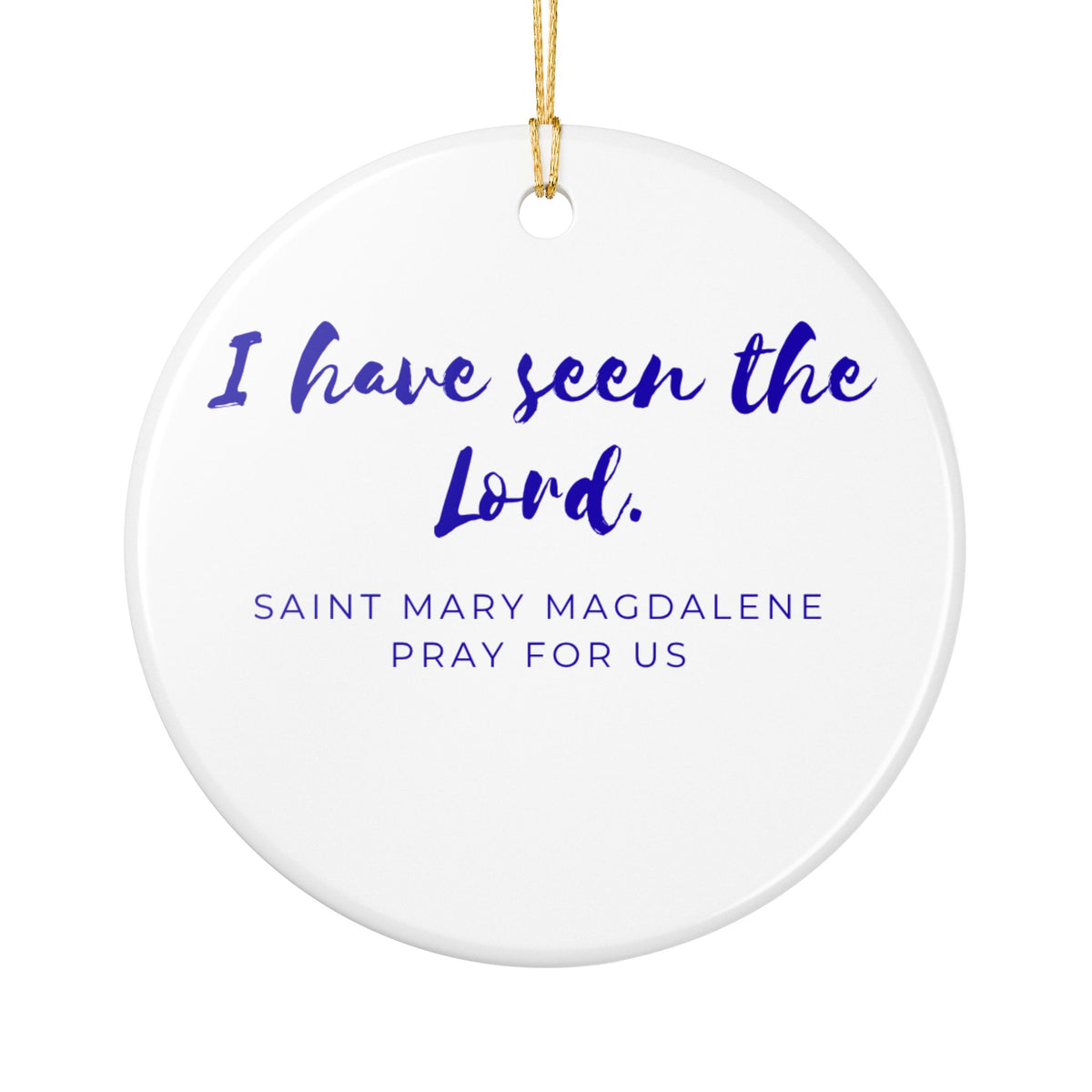 St. Mary Magdalene Catholic Christmas Ornament