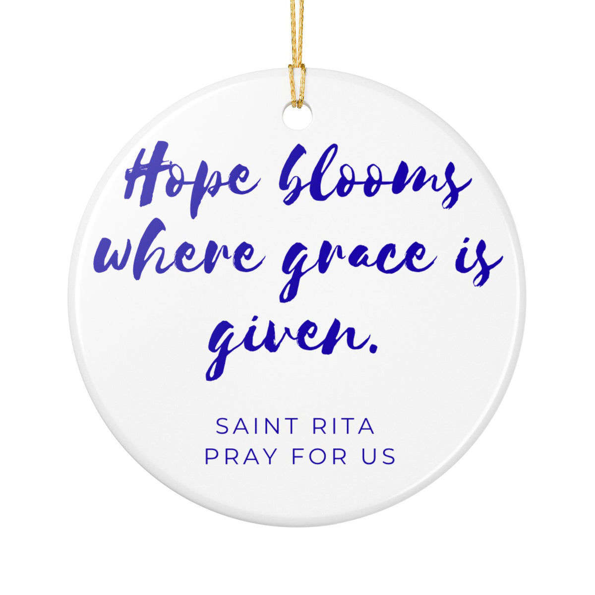 St. Rita Catholic Christmas Ornament
