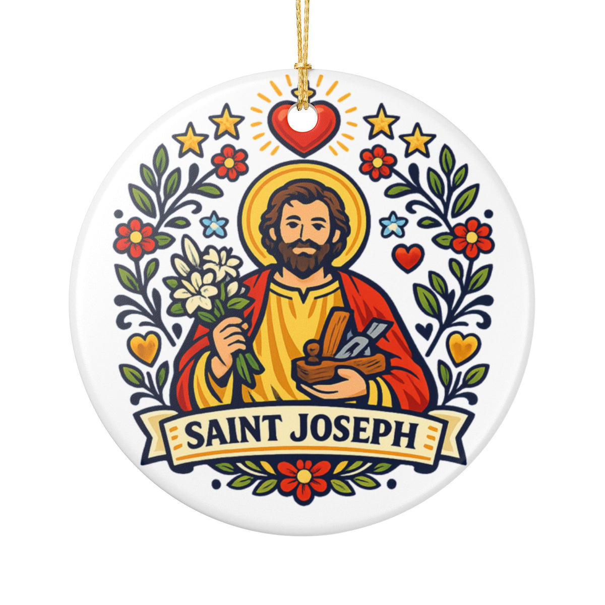 St. Joseph Catholic Christmas Ornament