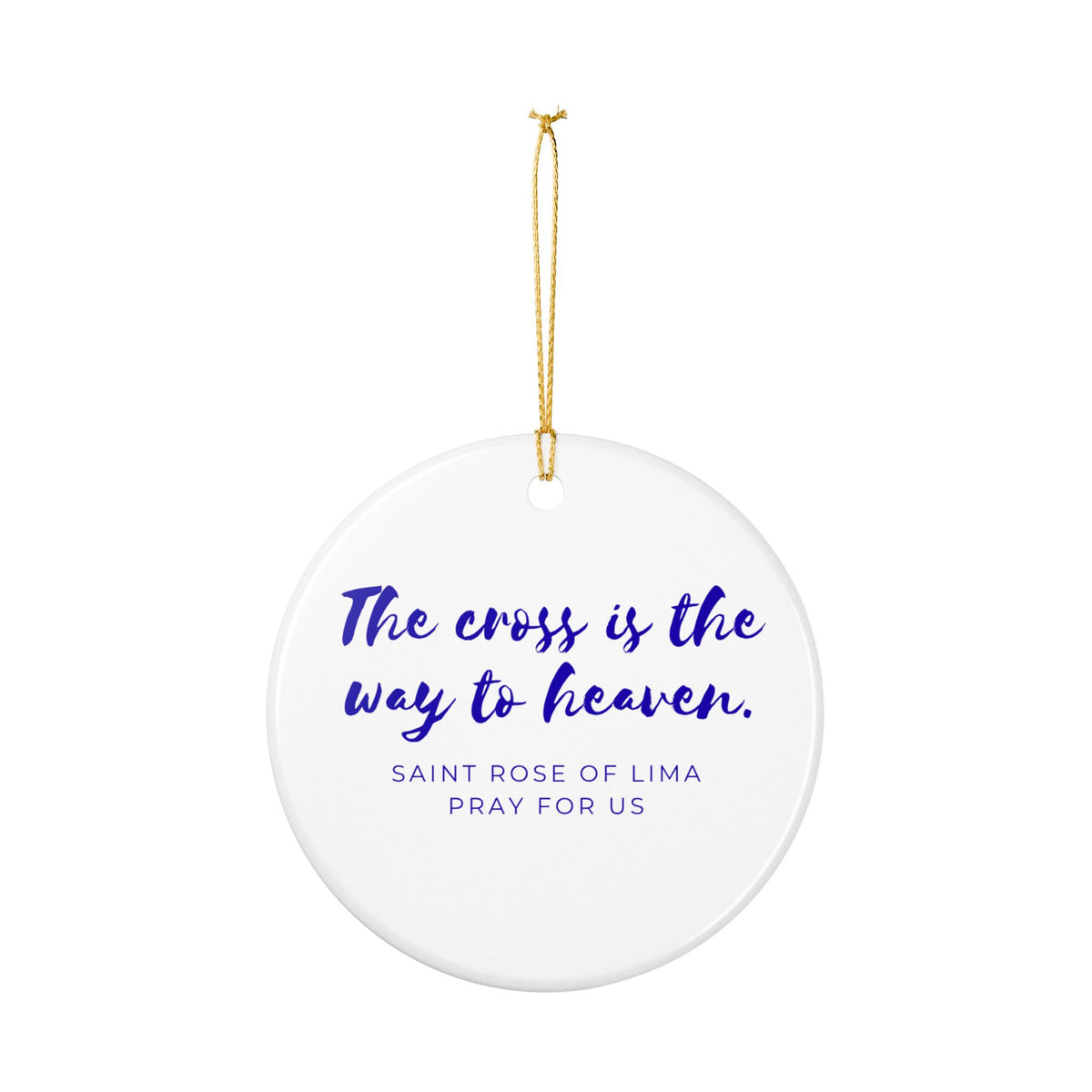 St. Rose of Lima Catholic Christmas Ornament