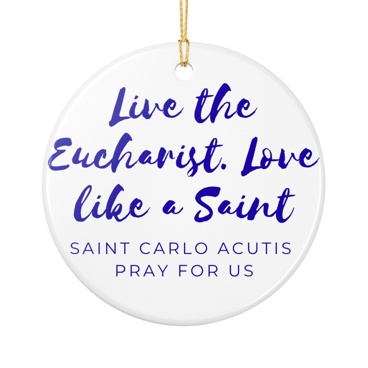 St. Carlo Acutis Catholic Christmas Ornament