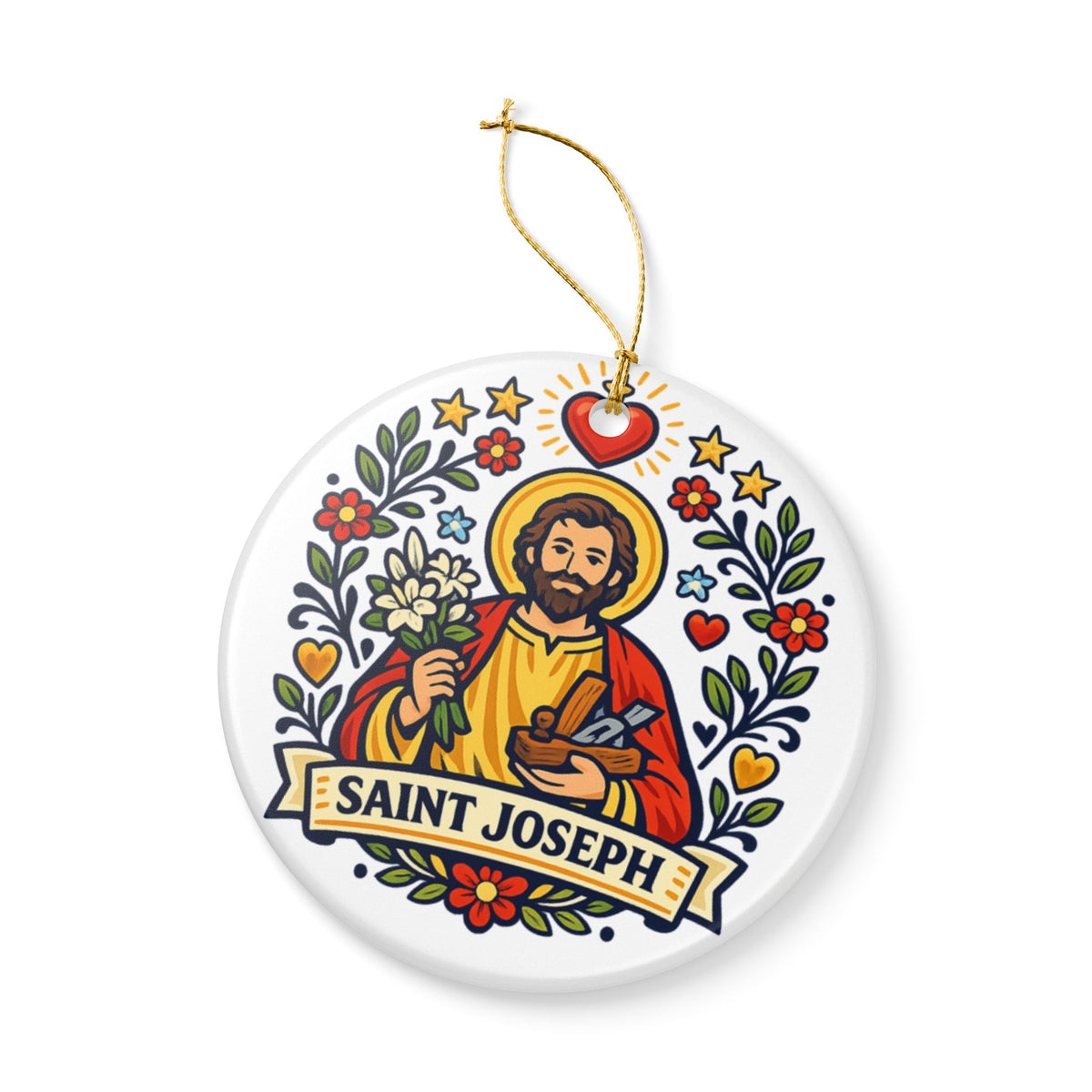 St. Joseph Catholic Christmas Ornament