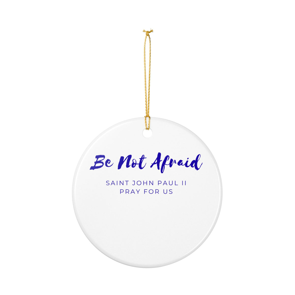 St. John Paul II Catholic Christmas Ornament