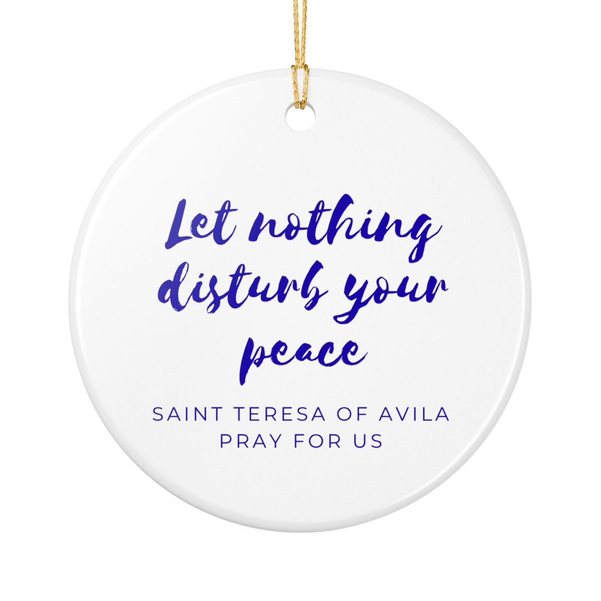 St. Teresa of Avila Catholic Christmas Ornament