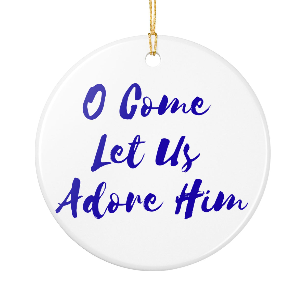 Nativity Ceramic Christmas Ornament