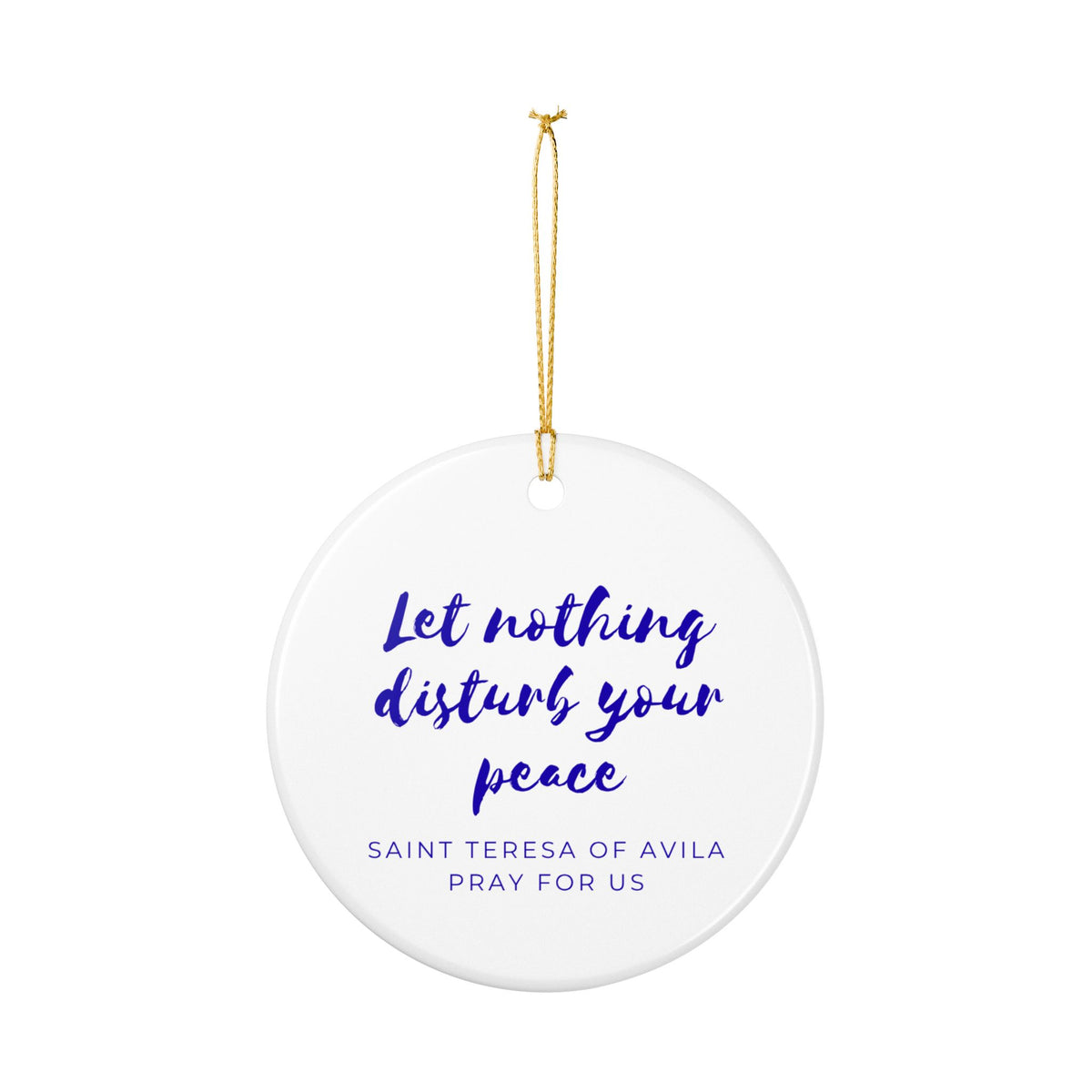 St. Teresa of Avila Catholic Christmas Ornament