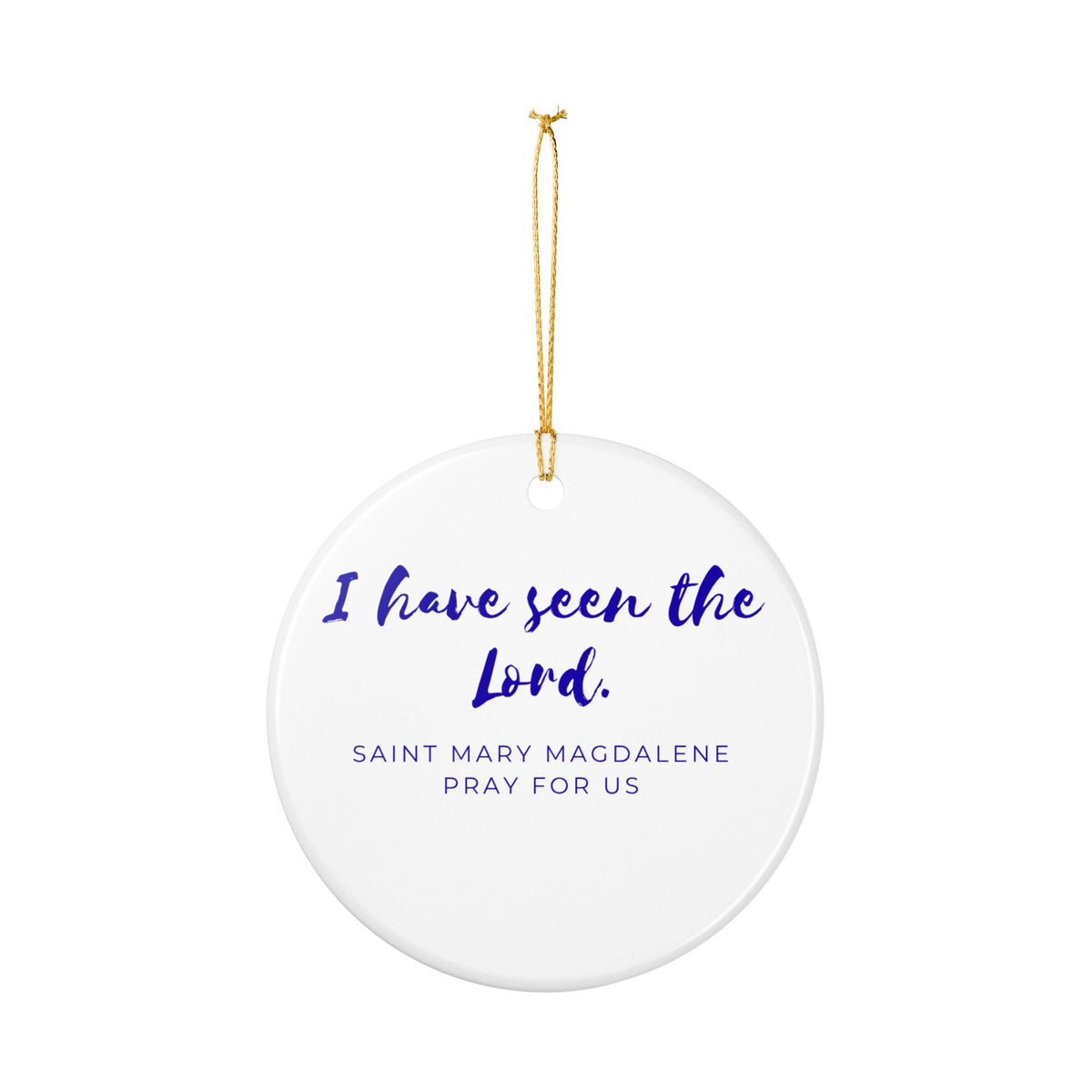 St. Mary Magdalene Catholic Christmas Ornament
