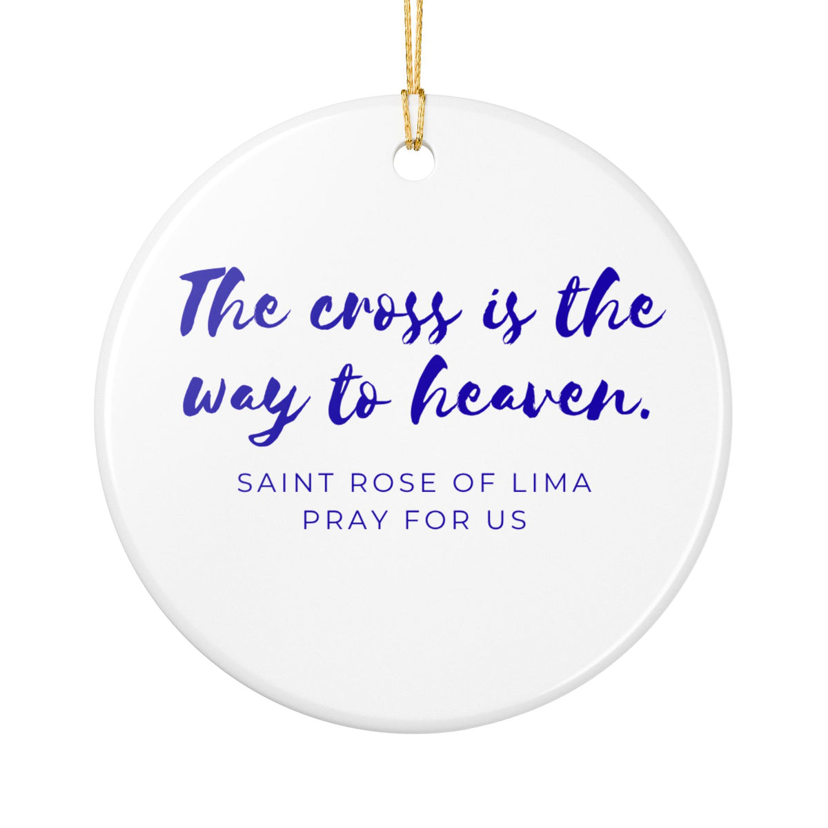 St. Rose of Lima Catholic Christmas Ornament