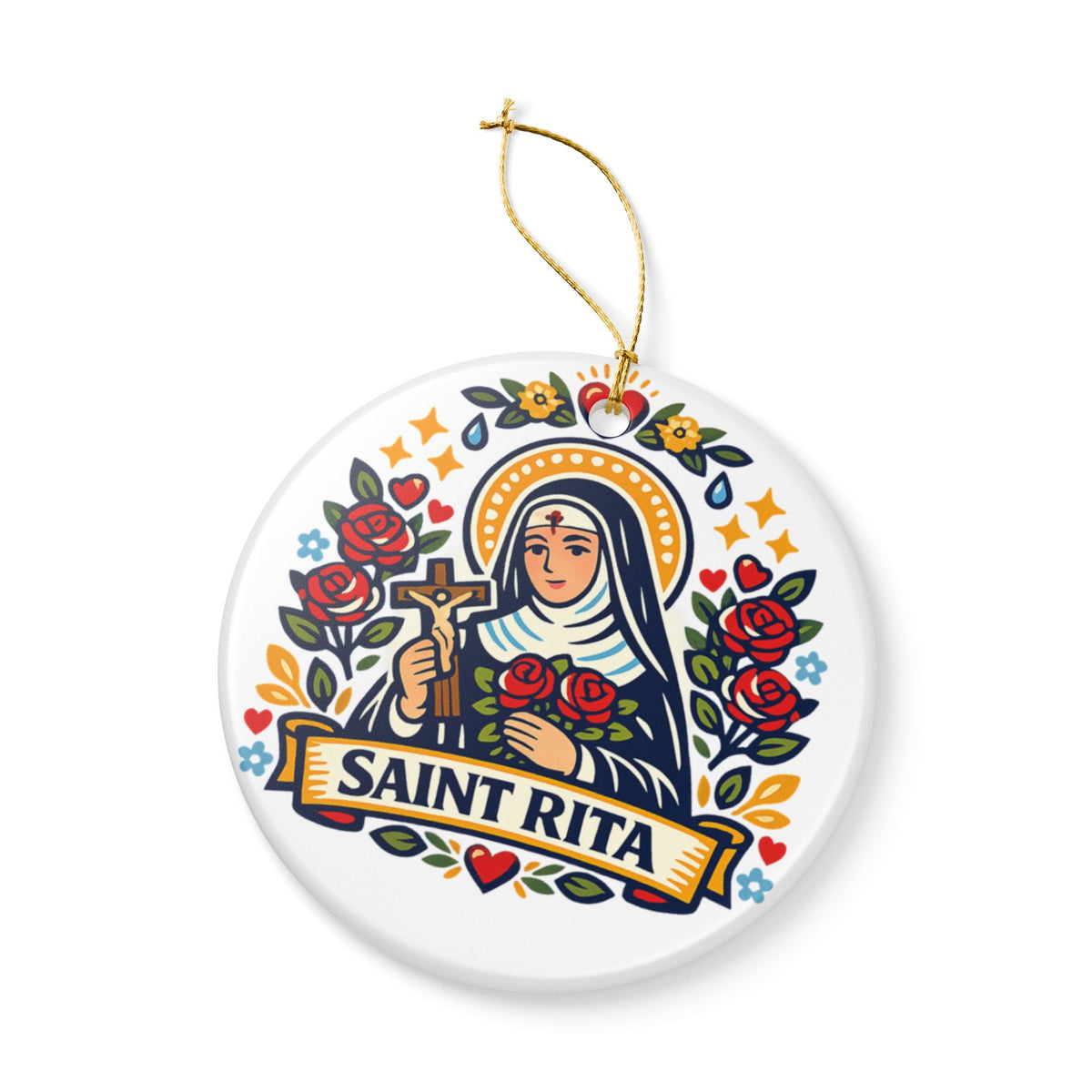 St. Rita Catholic Christmas Ornament