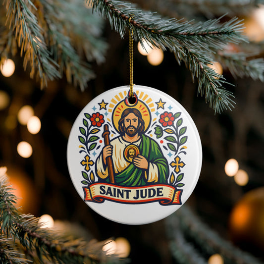 St. Jude Catholic Christmas Ornament
