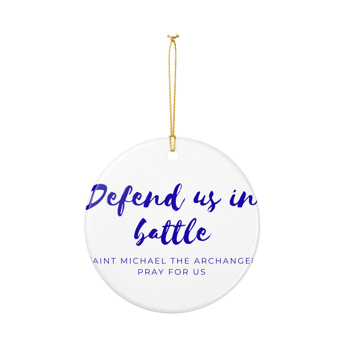 St. Michael the Archangel Catholic Christmas Ornament