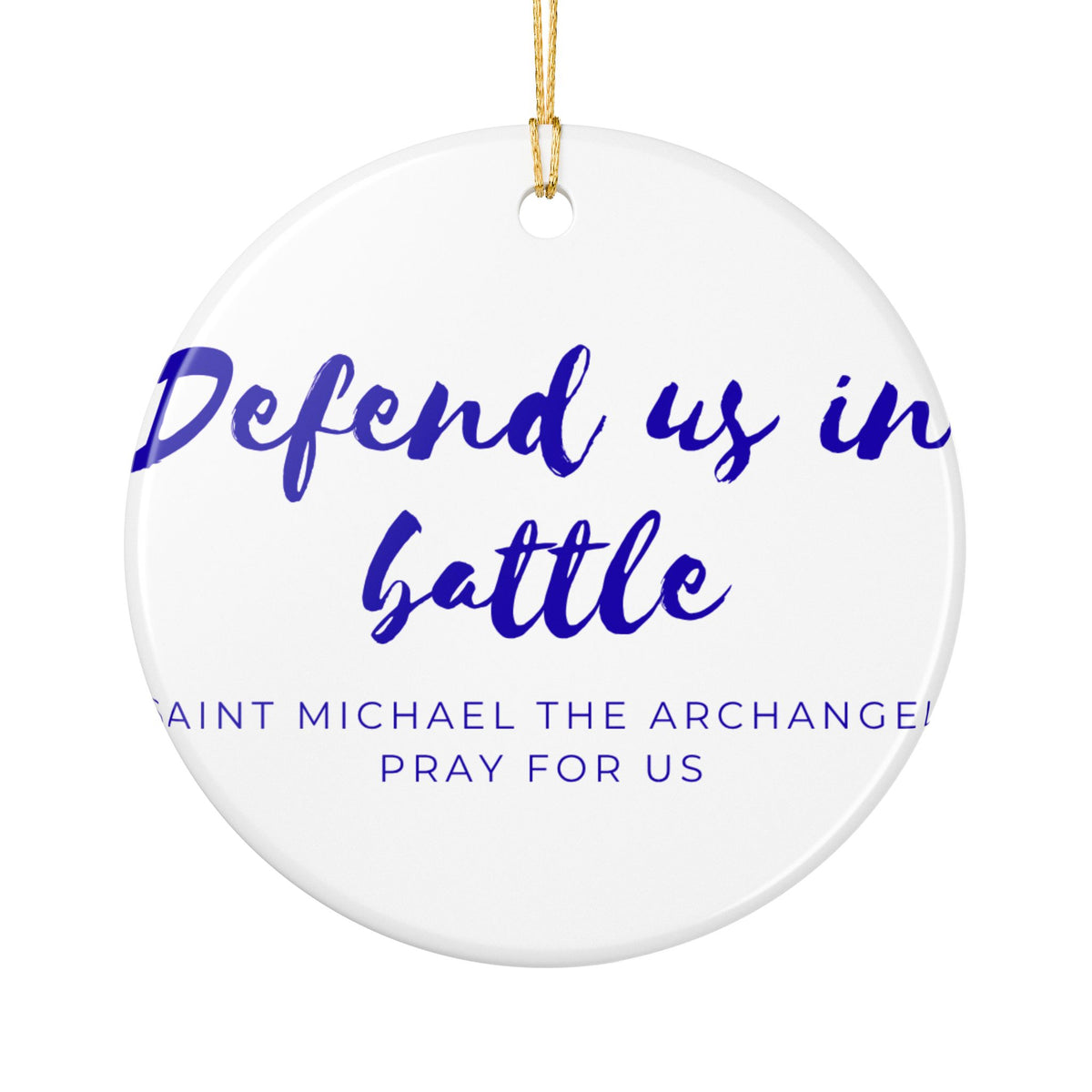 St. Michael the Archangel Catholic Christmas Ornament
