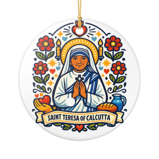 St. Teresa of Calcutta Catholic Christmas Ornament