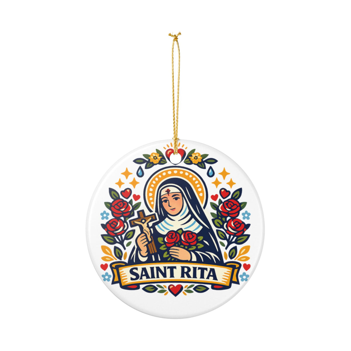 St. Rita Catholic Christmas Ornament