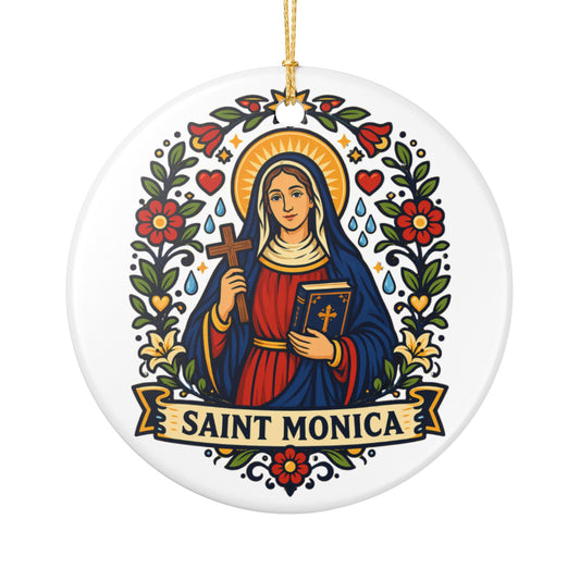 St. Monica Catholic Christmas Ornament