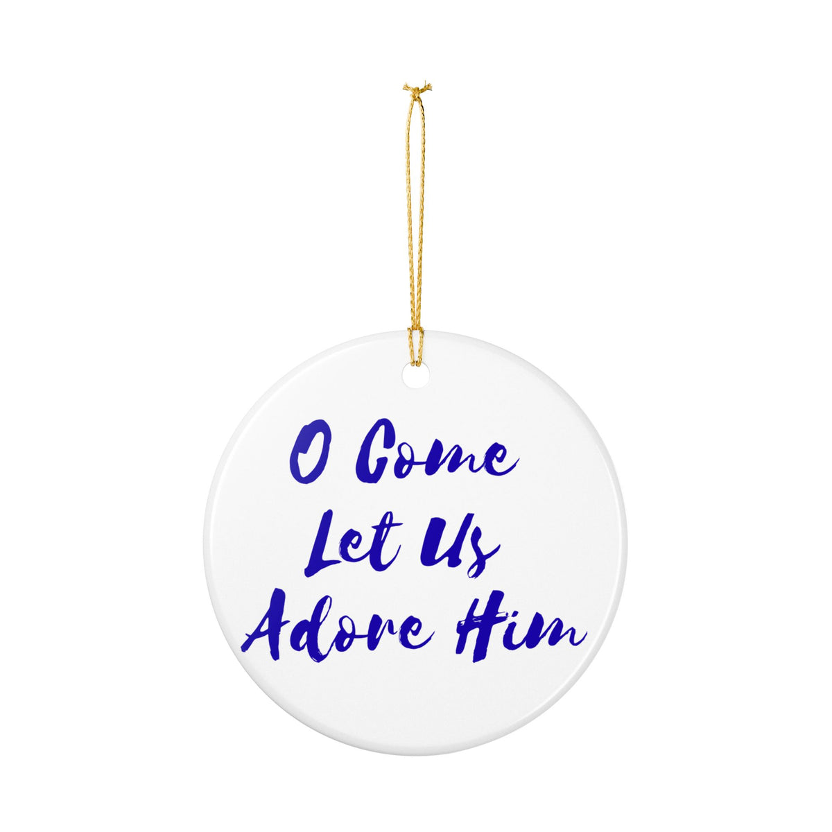 Nativity Ceramic Christmas Ornament