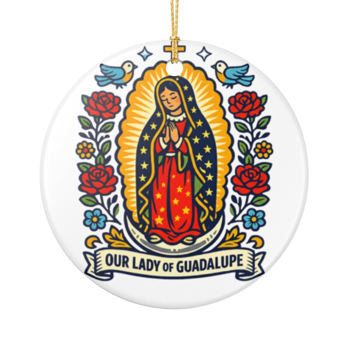 Our Lady of Guadalupe Catholic Christmas Ornament