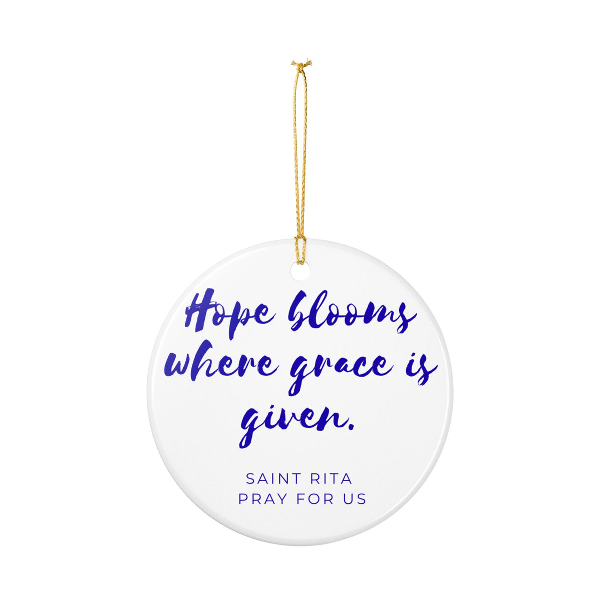 St. Rita Catholic Christmas Ornament