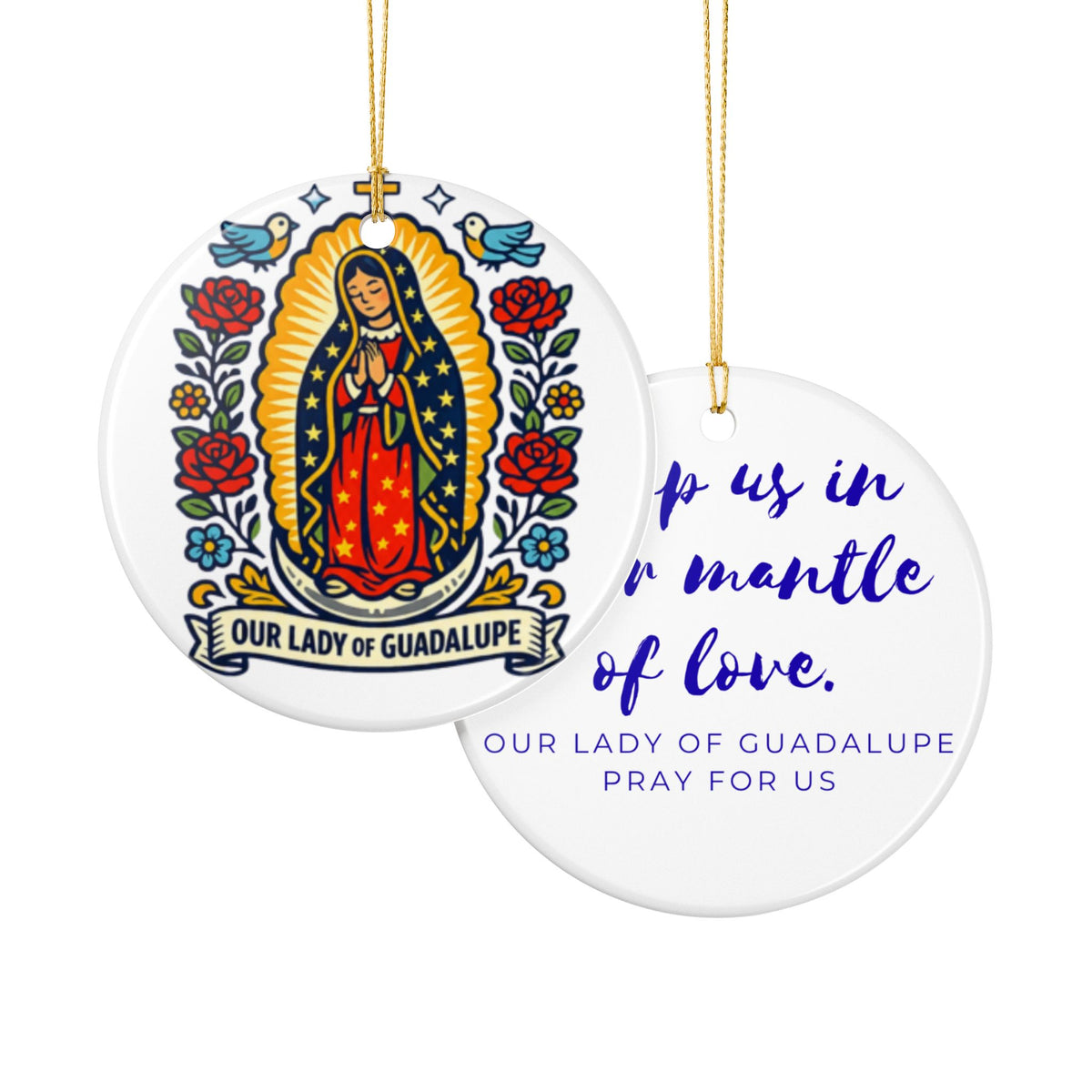 Our Lady of Guadalupe Catholic Christmas Ornament
