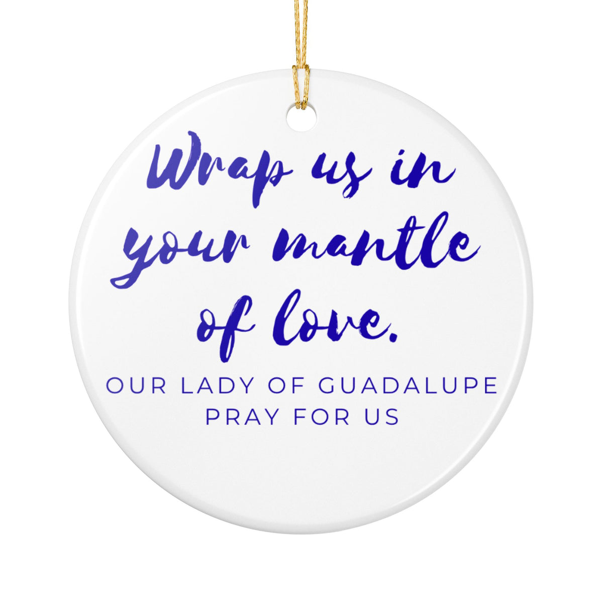 Our Lady of Guadalupe Catholic Christmas Ornament