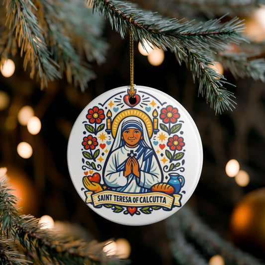 St. Teresa of Calcutta Catholic Christmas Ornament
