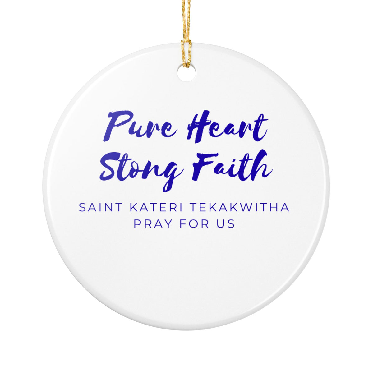 St. Kateri Tekakwitha Catholic Christmas Ornament