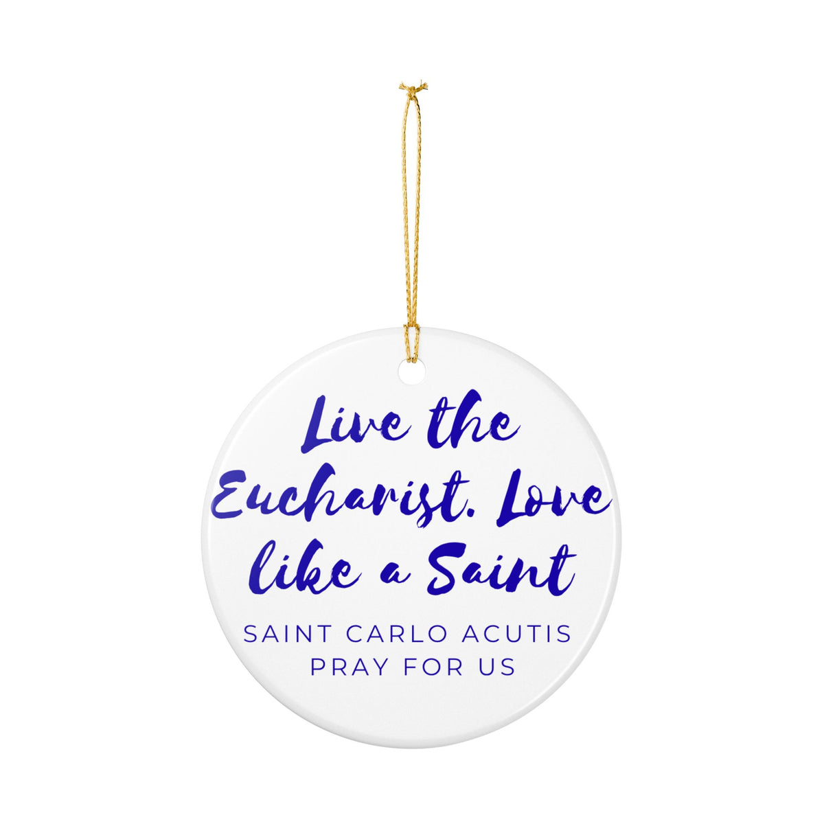 St. Carlo Acutis Catholic Christmas Ornament