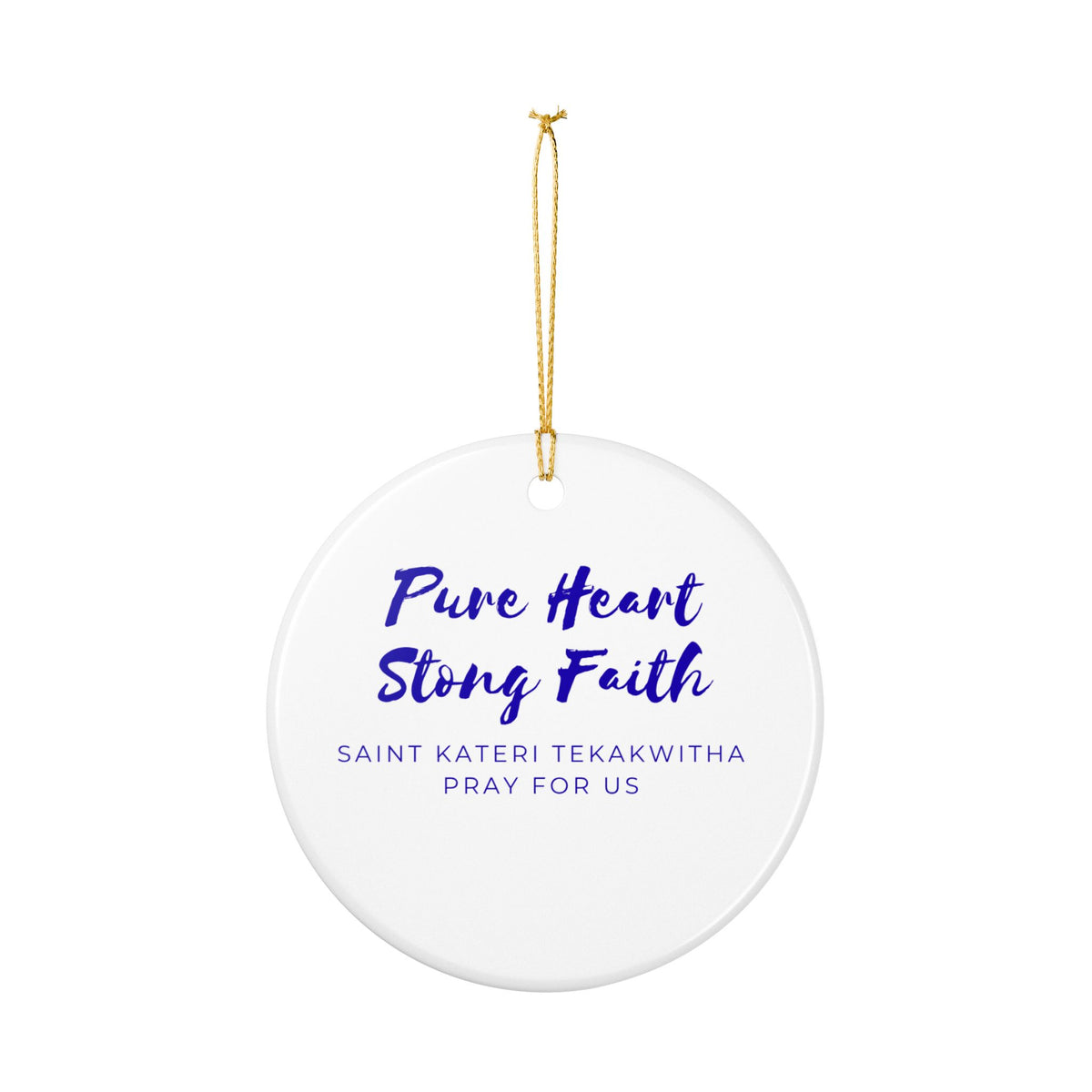 St. Kateri Tekakwitha Catholic Christmas Ornament